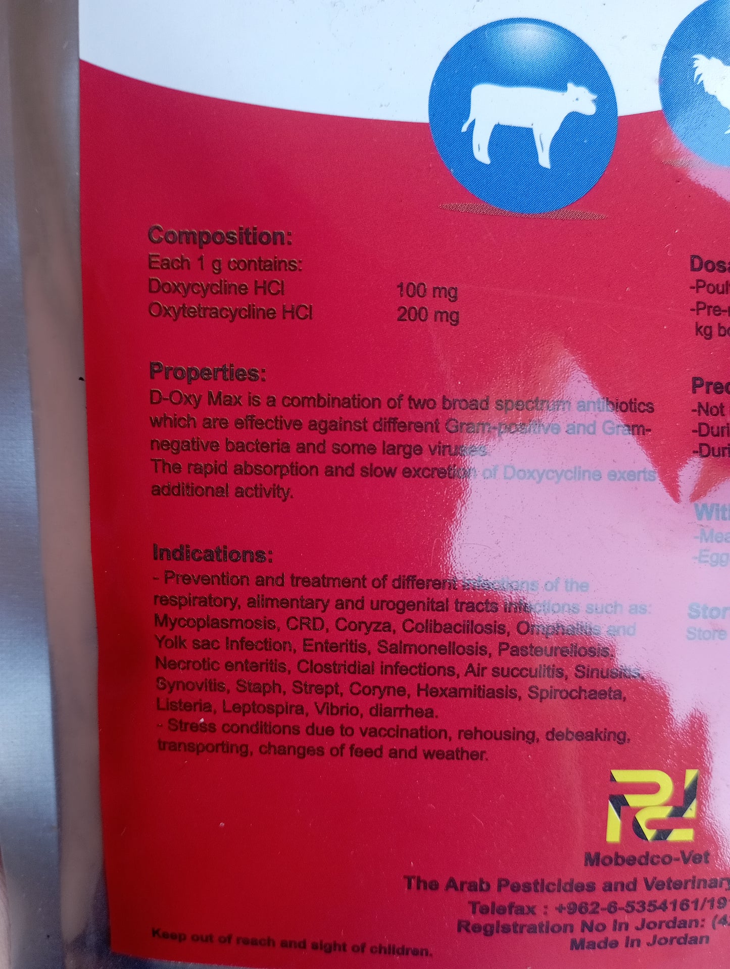 400 grams D-Oxy Max powder for poultry