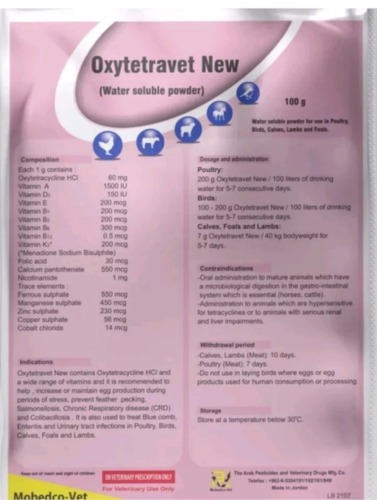 400 grams Oxytetravet powder for poultry