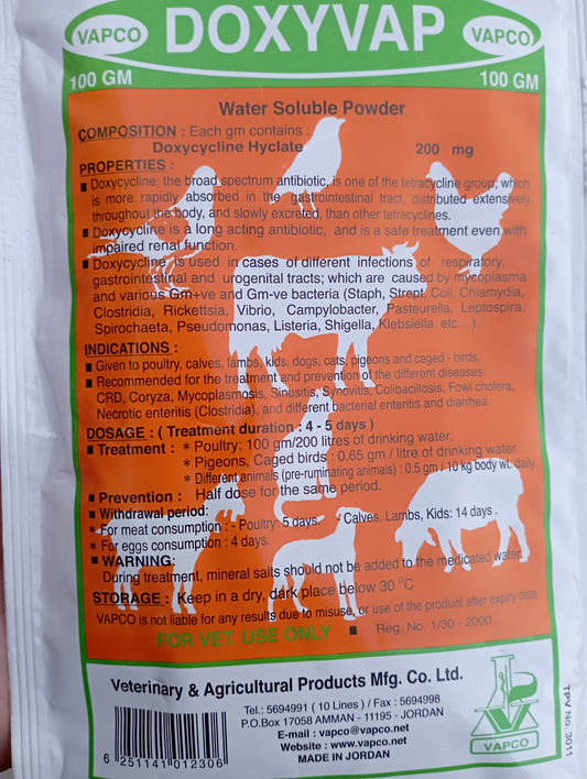 400 grams DoxyVap pawder for poultry