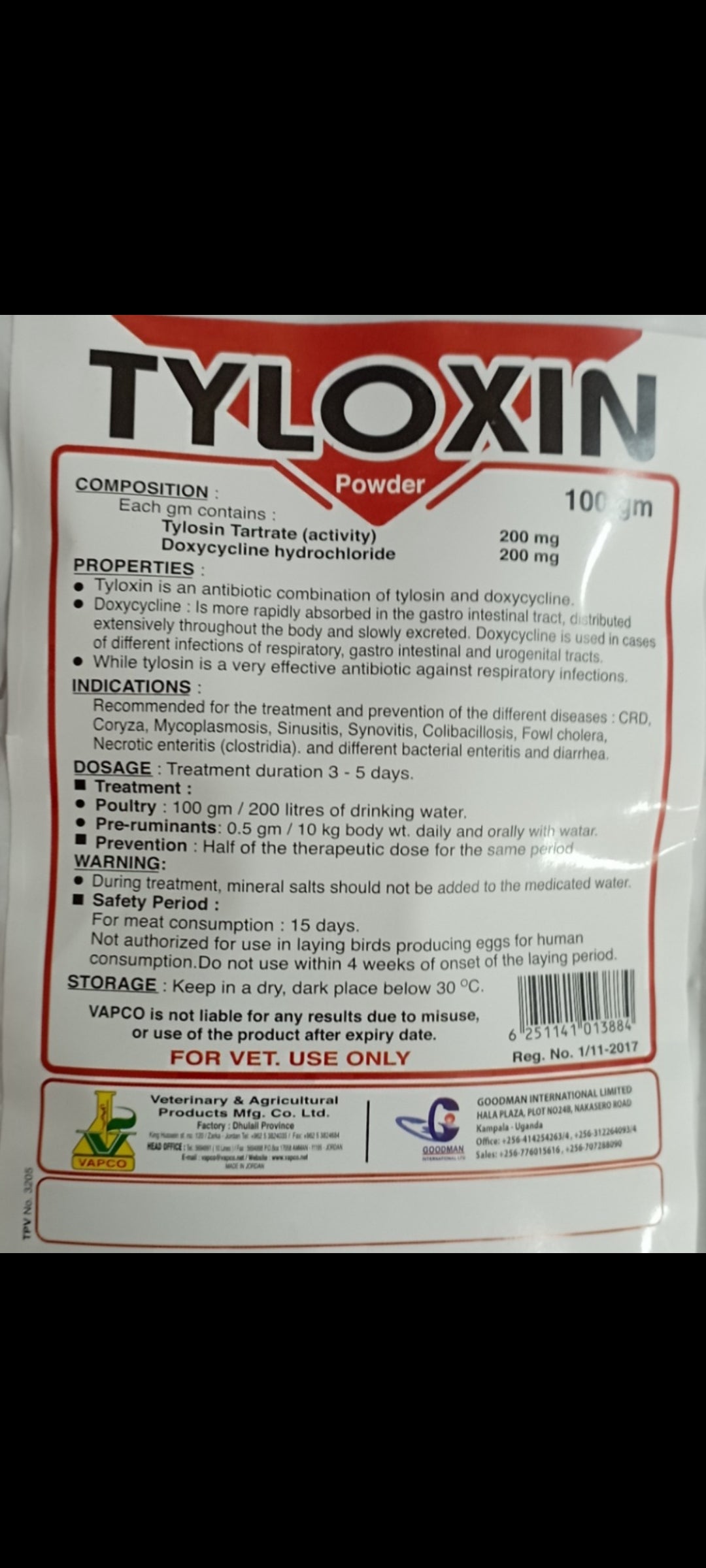 400 grams Doxy-Tyl respiratory infections - powder Treatment